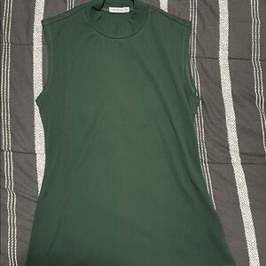 Forest Green Mock neck